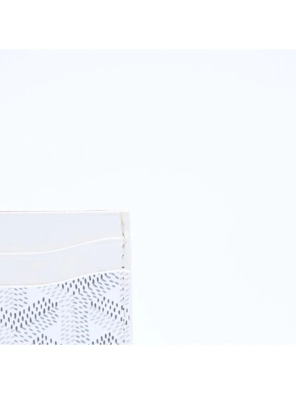 Goyard Saint Sulpice Card Case White Vauzel Calfskin